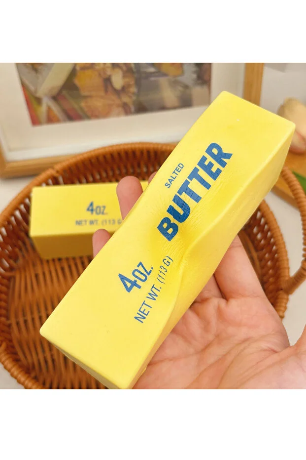 Butter Sukuşi Stres Oyuncağı Tereyağ Squishy Yumuşak Sıkma Oyuncağı Sensory Anti Stres Tekli